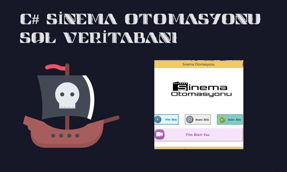 C# Sinema Rezervasyon Otomasyonu Sql Veritabanlı Projesi