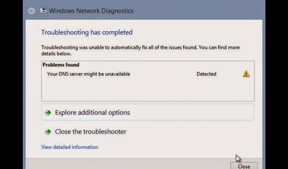 DNS Sunucusu Kullanılamıyor Hatası