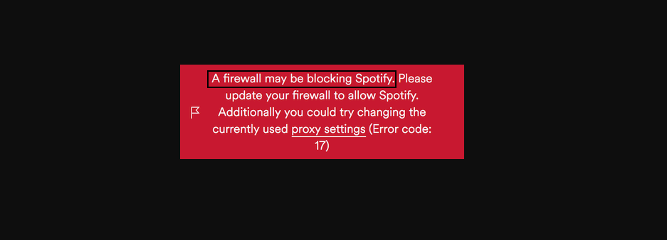 Güvenlik Duvarı Spotify'ı Engelliyor Olabilir