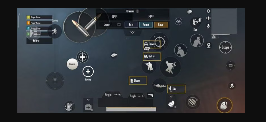PUBG 3 Parmak Kontrol Ayarları