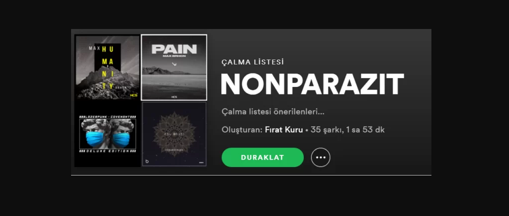 Spotify &Ccedil;alma Listesi İsimleri 