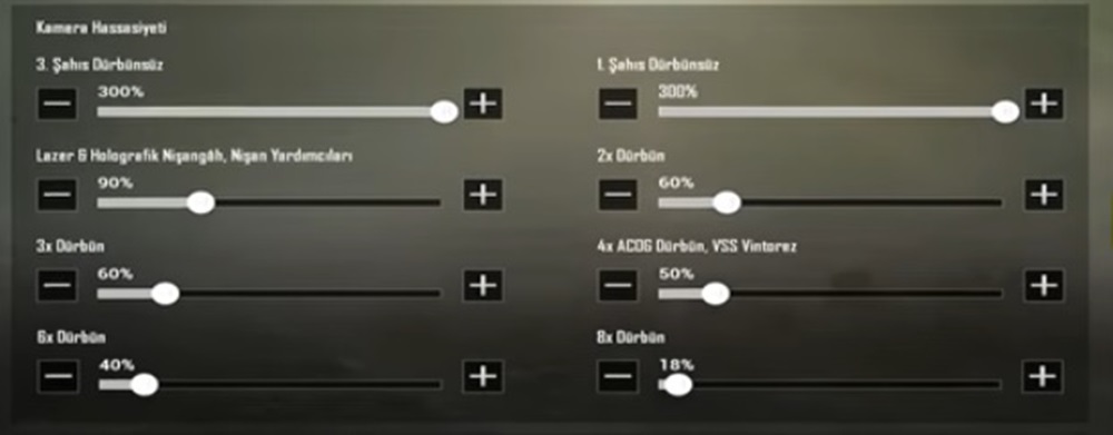 PUBG Mezarcı Hassasiyet Ayarları