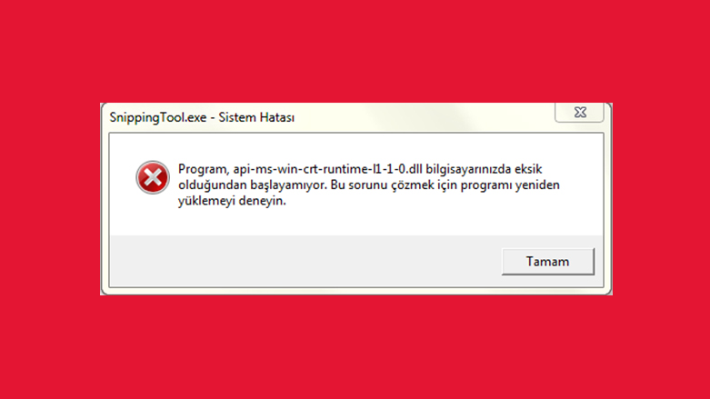 Program Api-ms-win-crt-runtime-l1-1-0.dll Hatası 2021