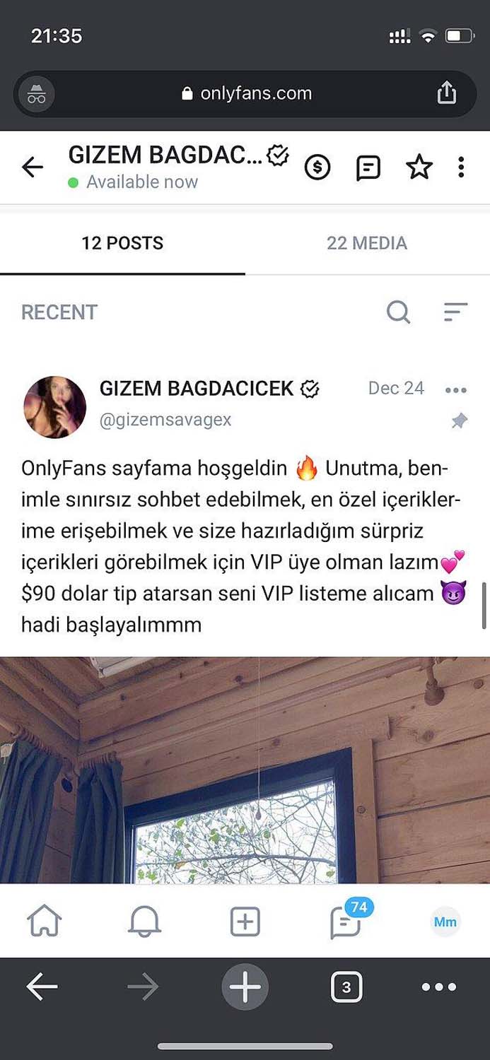 Gizem Bağdaçiçek kimdir? Nereli, kaç yaşında, olayı ne? 4 OnlyFans Gizem Bağdaçiçek kimdir? Nereli, kaç yaşında? İşte, Gizem Bağdaçiçek'in biyografisi...