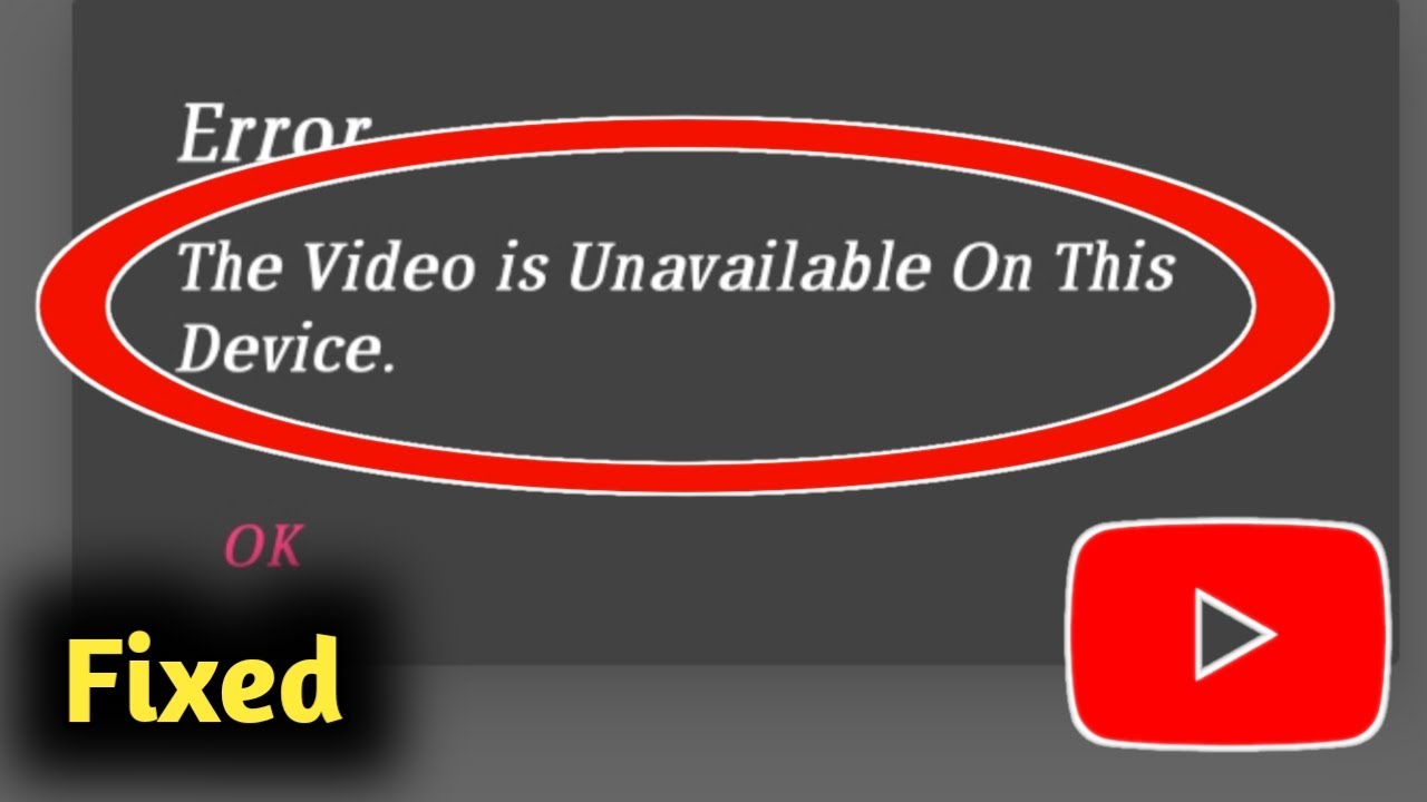 Youtube This Video İs Unavailable On This Device Hatası 2022