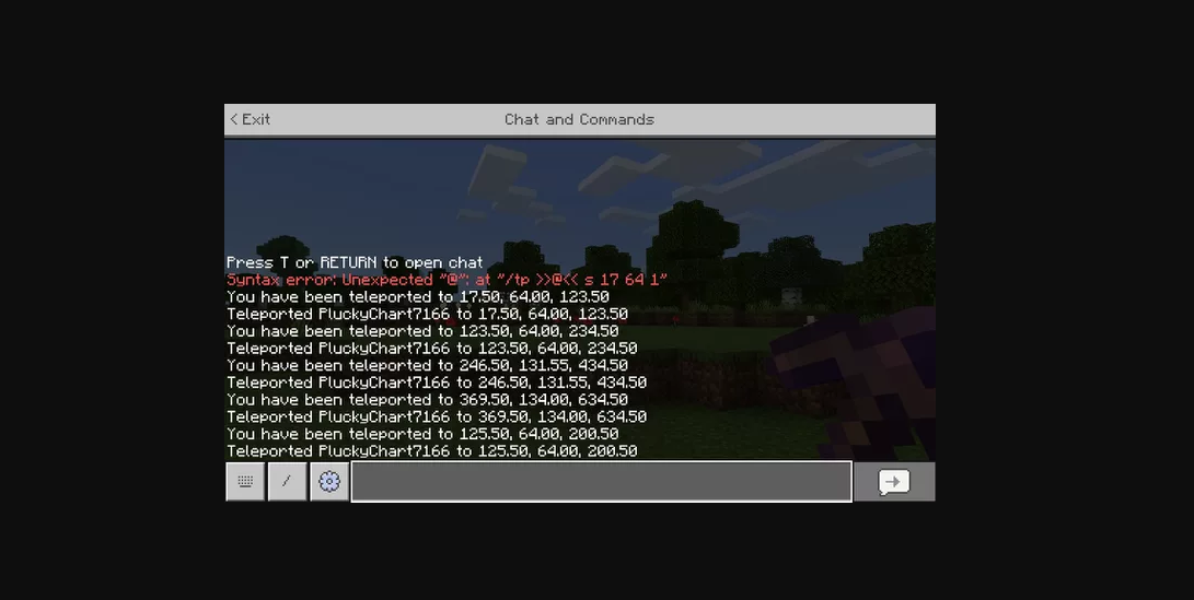 Minecraft K&ouml;ye Işınlanma Kodu