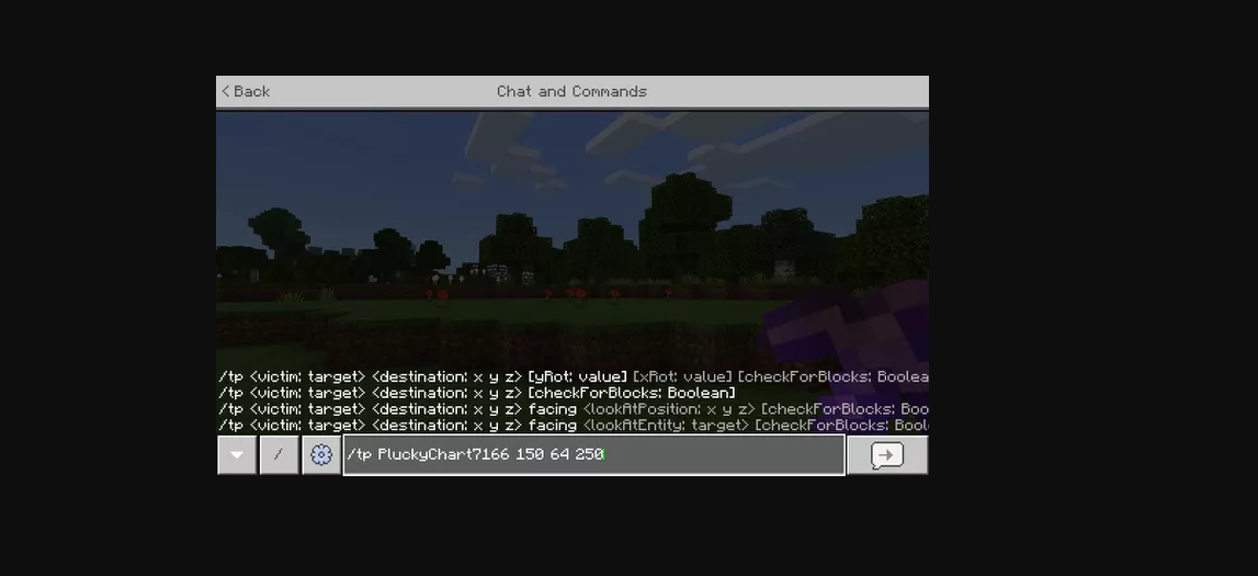 Minecraft K&ouml;ye Işınlanma Kodu