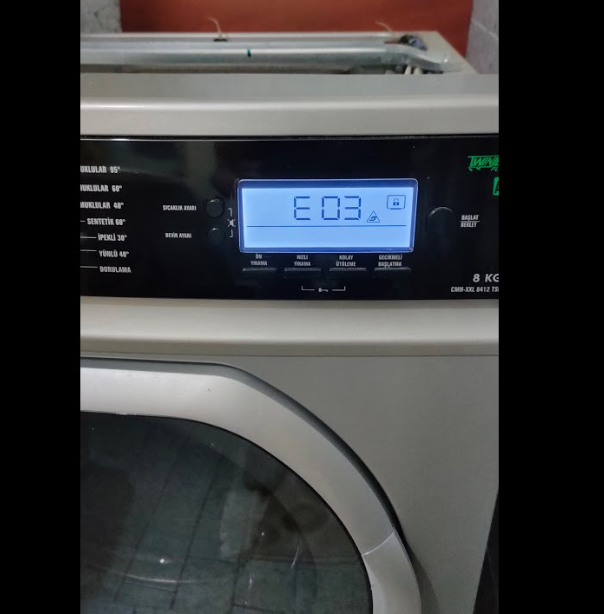Vestel Çamaşır Makinesi E03 Hata Kodu (Çözümü) 3 Vestel Çamaşır Makinesi E03 Hata Kodu