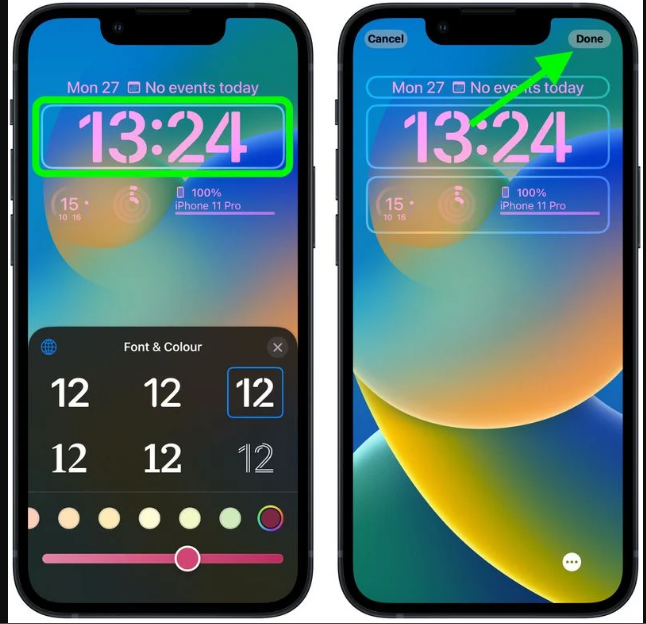 iOS 16 Saat Ayarlama