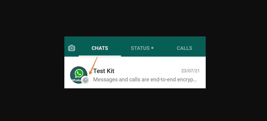 Whatsapp'ta Saat İşareti