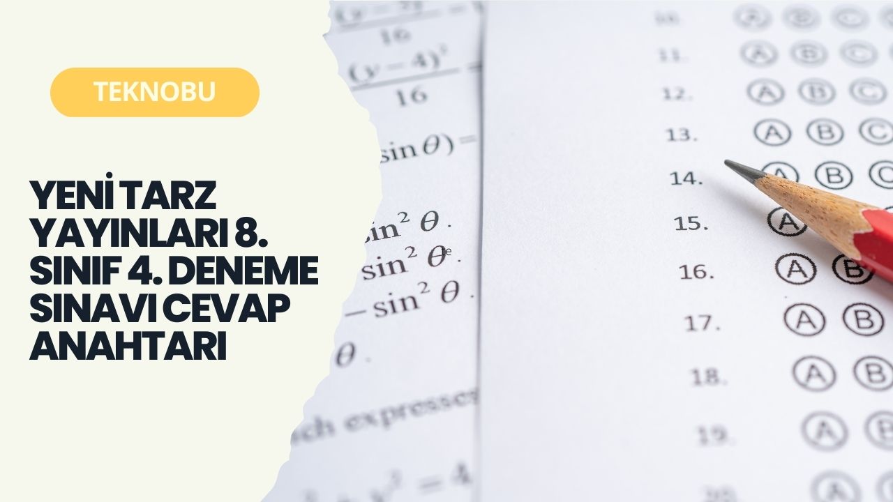 Yeni Tarz Yayınları 8. Sınıf 4. Deneme Sınavı  Cevap Anahtarı (2023)