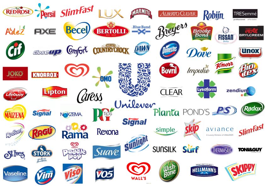 unilever brand logos