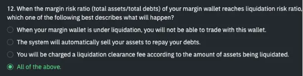Binance Marjin Testi Cevapları (2023) 14 12
