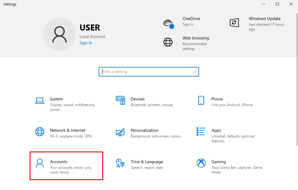 PIN in Windows 1