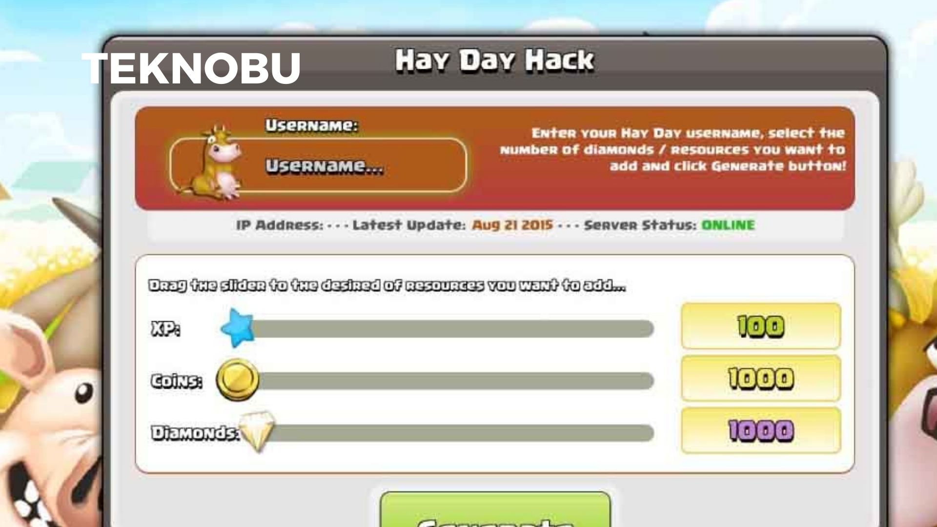 Hay Day 5000 Elmas Altın Hilesi