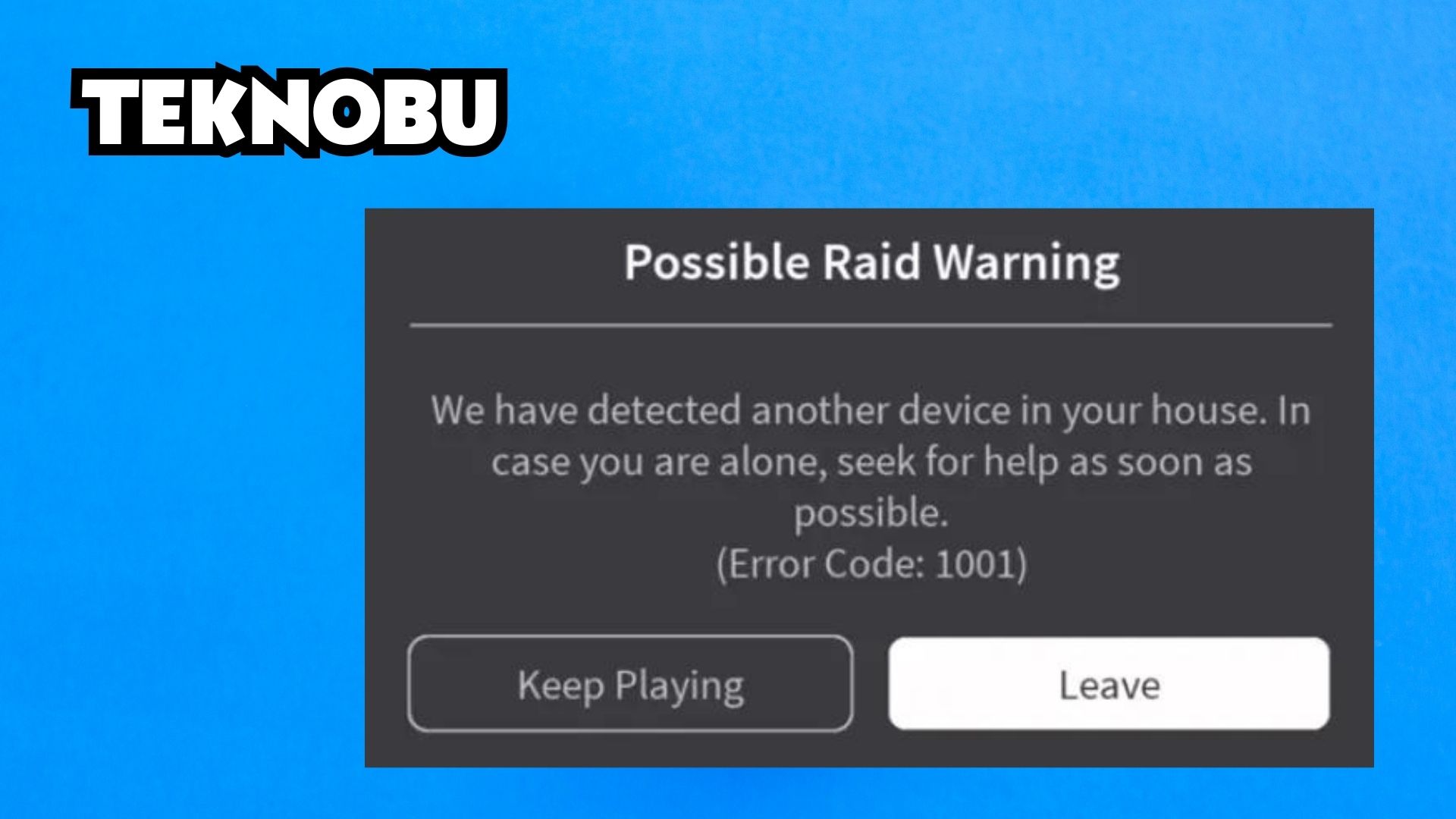 Roblox 1001 Error Ne Demek? (2024)