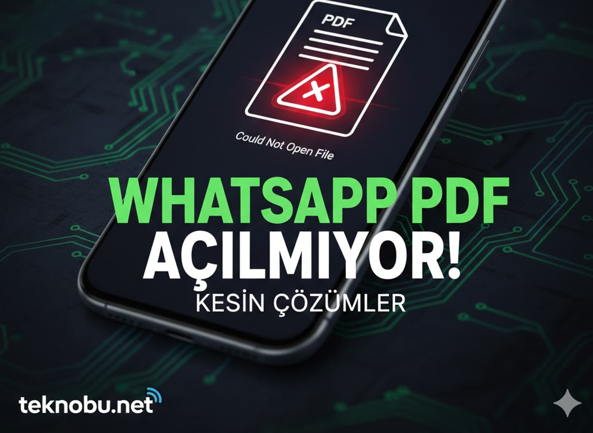 WhatsApp PDF Açılmıyor Sorunu: 2026 İçin Kesin ve Güncel Çözüm Yolları 7 WhatsApp PDF Açılmıyor Sorunu: 2026 İçin Kesin ve Güncel Çözüm Yolları