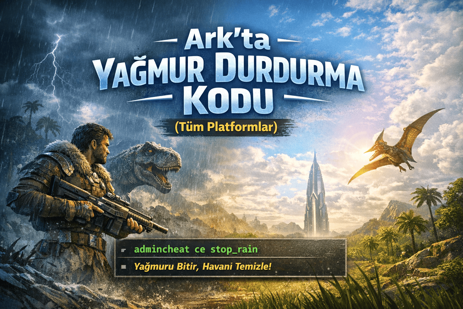 Ark Yağmur Durdurma Kodu (Tüm Platformlar)