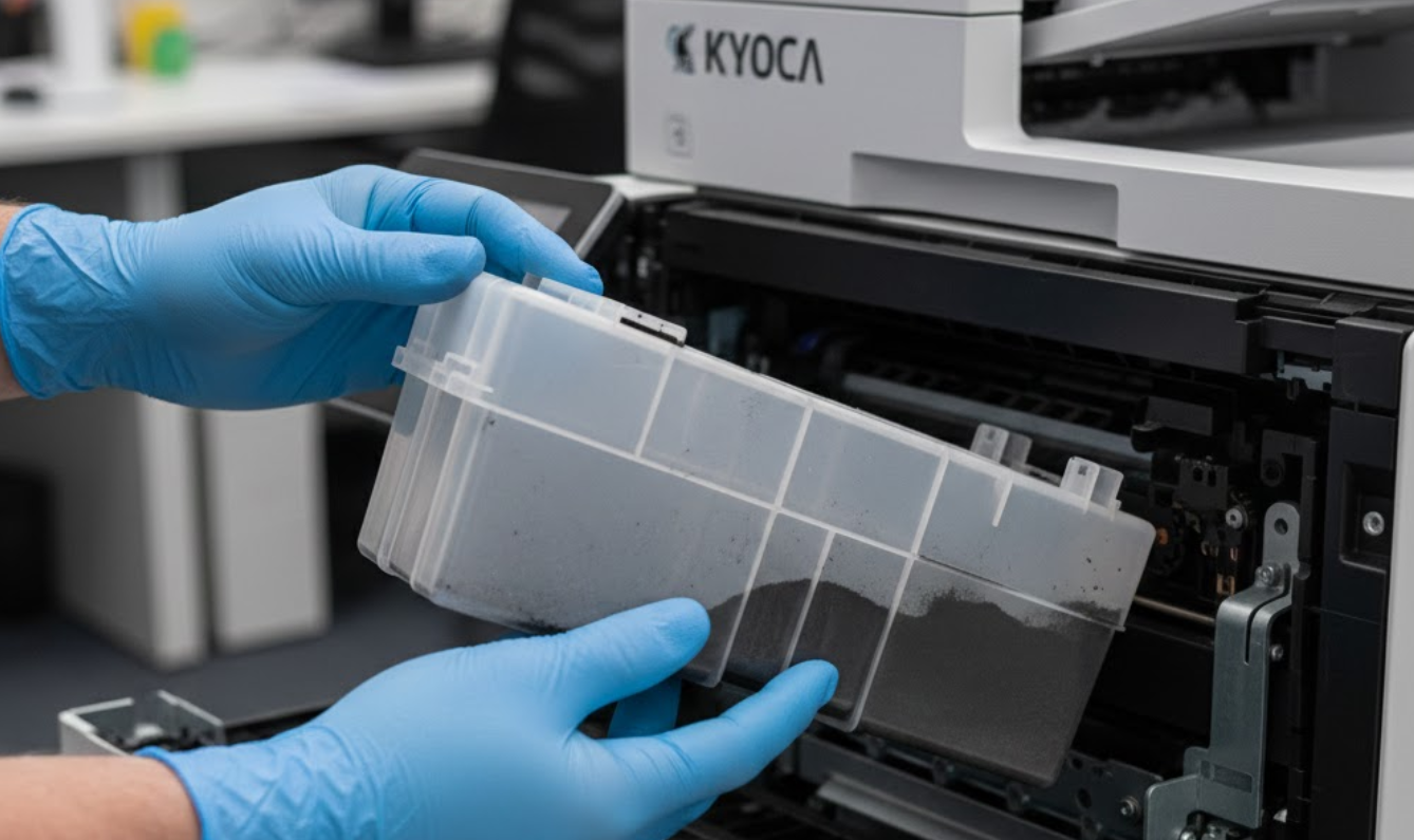 Kyocera C7990 Hatası Nedir? Atık Toner Kutusunu Temizleme Rehberi 2 Kyocera C7990 Hatası
